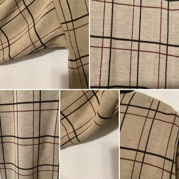 Prosperity 90s Tan English Countryside Preppy Dark Academia Old Money Sweater S - Picture 10 of 10